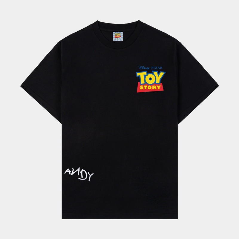 Toy Story by  Cast Mens Short Sleeve Shirt (Black/Red)
