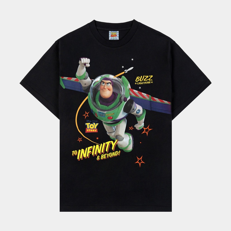 Toy Story By  Lightyear Mens Short Sleeve Shirt (Black/Green)
