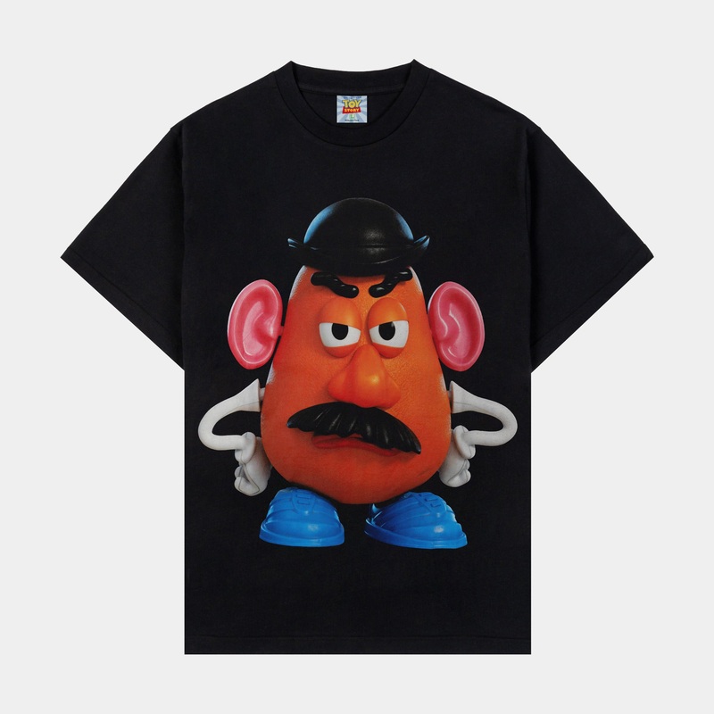 Toy Story By  Mr.Potato Head Mens Short Sleeve Shirt (Black/Brown)
