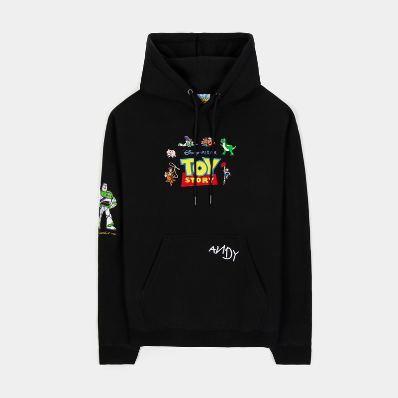 Toy Story by  Poster Pullover Mens Hoodie (Black/Yellow)