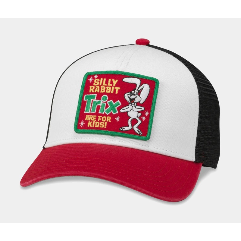 Trix Are For Kids Trucker Mens Hat (White/Red)