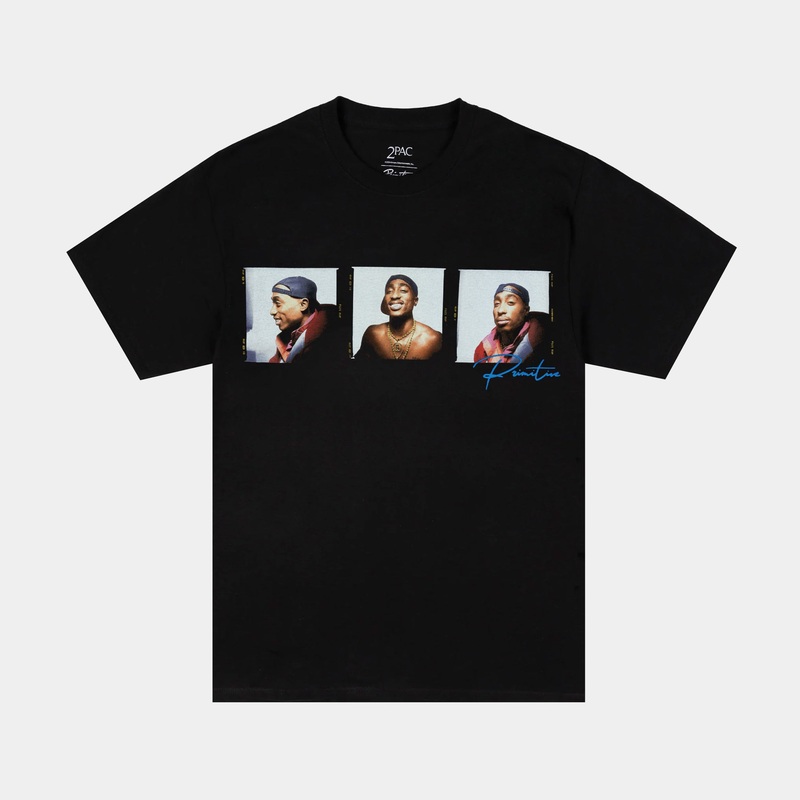 Tupac Truth 2 Mens Short Sleeve Shirt (Black/Blue)