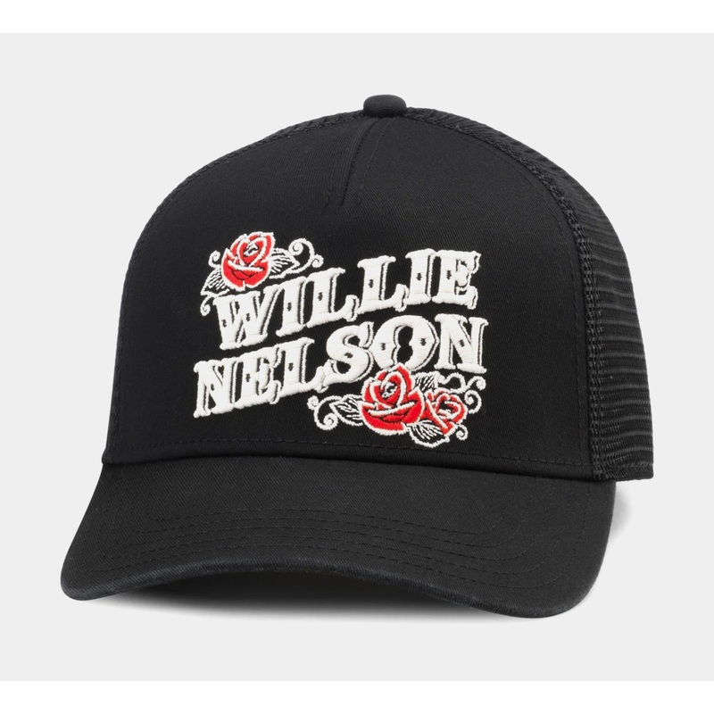Willie Nelson Snapback Mens Hat (Black/White)