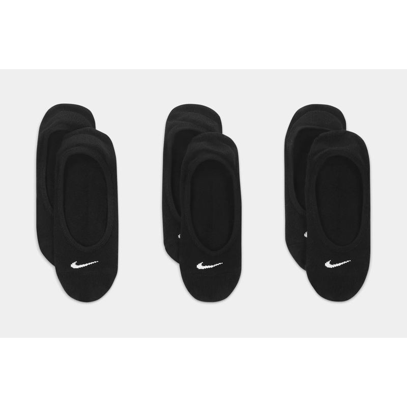 3 pack Lightweight Footie Womens Socks (Black)