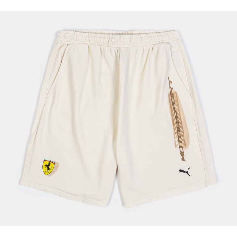 Desert Sun Scuderia Ferrari Race Las Vegas Mens Shorts (Beige)