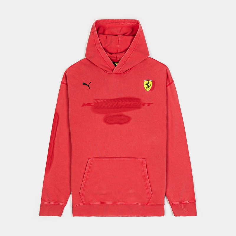 Desert Sun Scuderia Ferrari Race Las Vegas Pullover Mens Hoodie (Red)