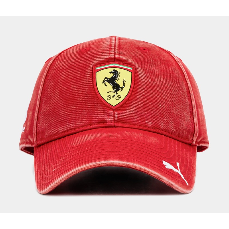 Desert Sun Scuderia Ferrari Race Trucker Mens Hat (Red/Yellow)
