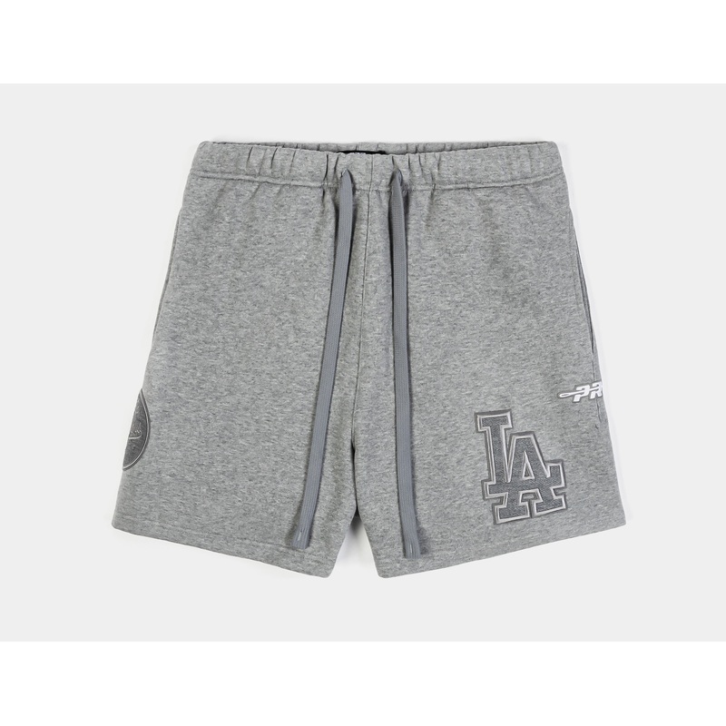 Los Angeles Dodgers French Terry Mens Shorts (Grey)