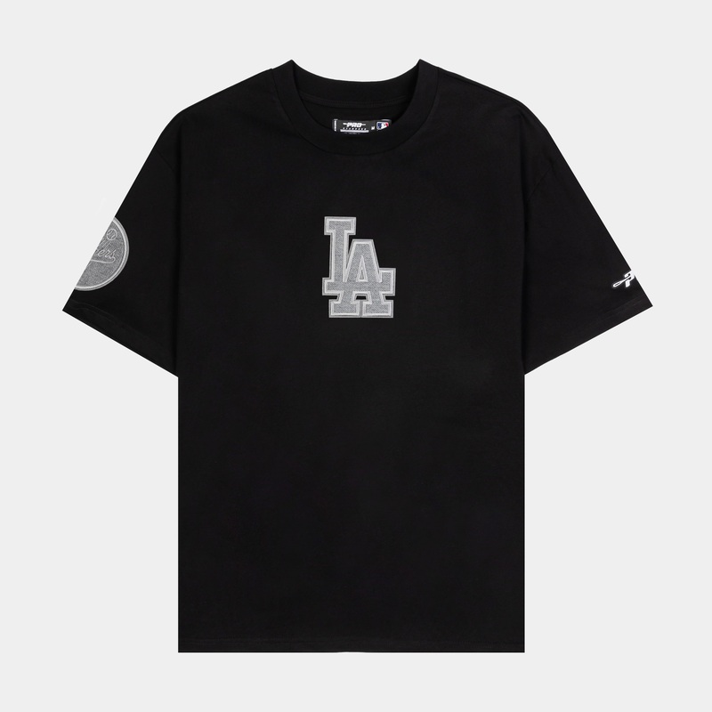 Los Angeles Dodgers Terry Mens Short Sleeve Shirt (Black/Grey)