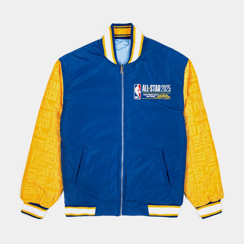 NBA All Star 2025 Reversible Mens Jacket (Blue/Yellow)