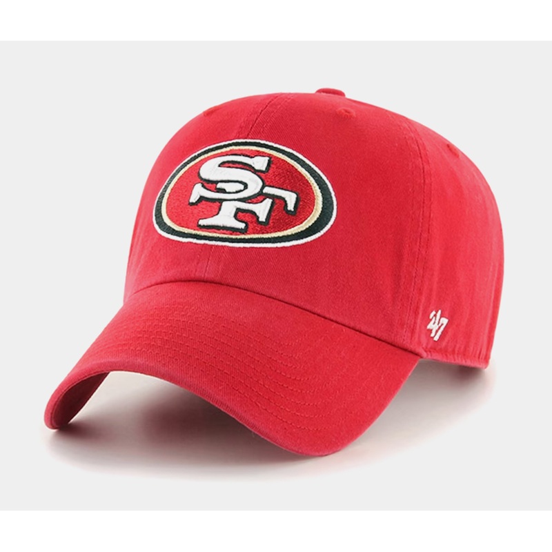 San Francisco 49ers Clean Up Mens Hat (Red/White)