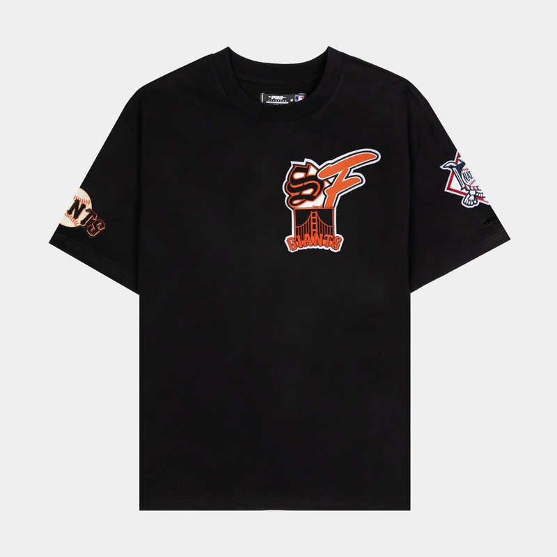San Francisco Giants City Mens Short Sleeve Shirt (Black/Orange)