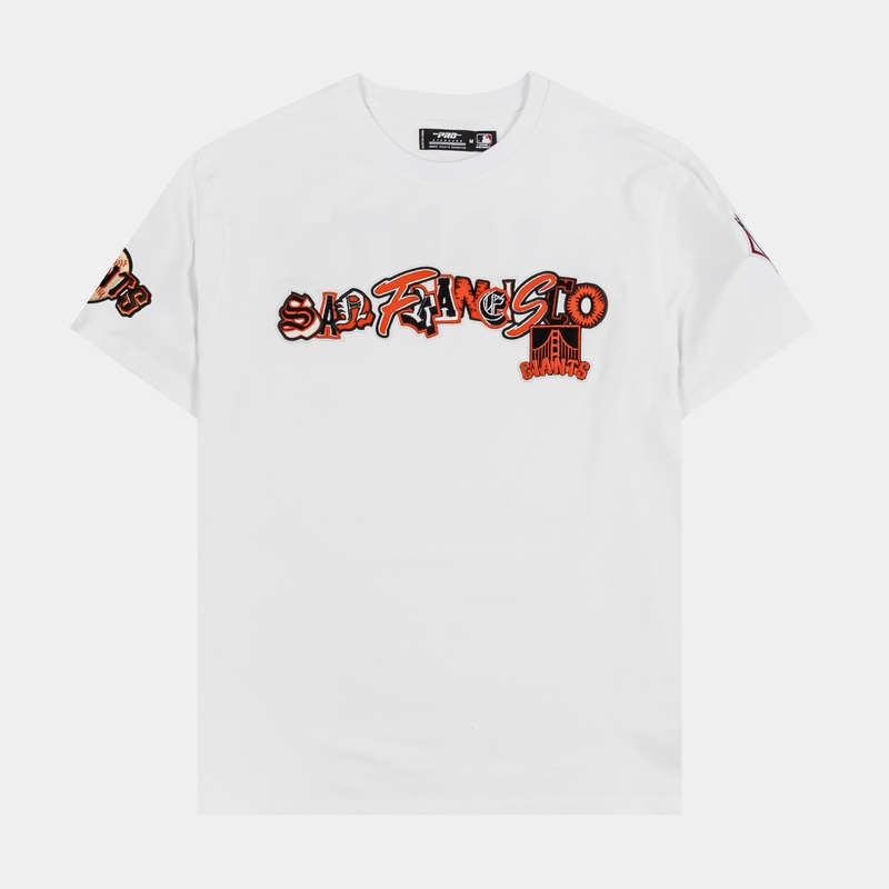 San Francisco Giants City Mens Short Sleeve Shirt (White/Orange)
