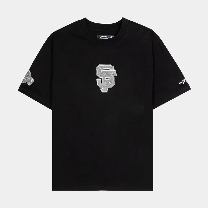 San Francisco Giants Reverse Mens Short Sleeve Shirt (Black/Grey)