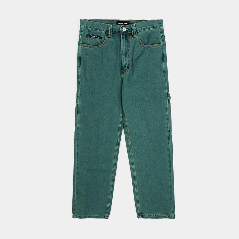 Savior Carpenter Mens Pants (Green/White)
