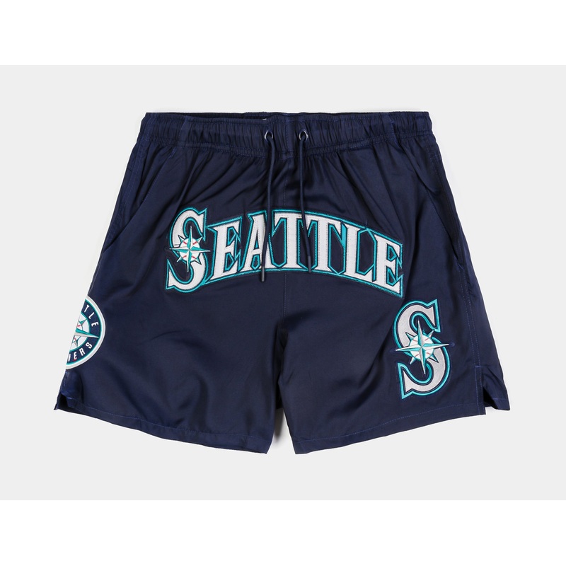 Seattle Mariners Classic Woven Mens Shorts (Blue/White)