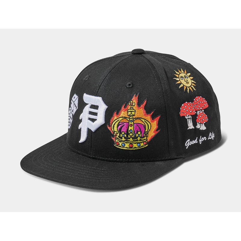 Signs AF Snapback Mens Hat (Black/Brown)