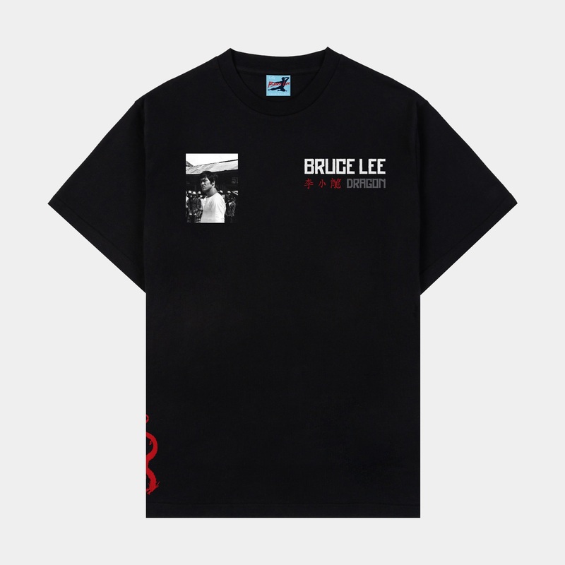 SP x Bruce Lee Air Mens Short Sleeve Shirt (Black/White)