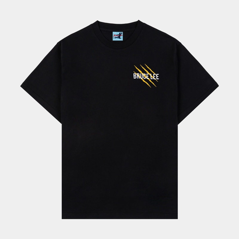 SP x Bruce Lee Claw Mens Short Sleeve Shirt (Black/Yellow)