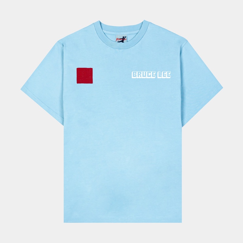 SP x Bruce Lee No Limits Mens Short Sleeve Shirt (Blue/White)