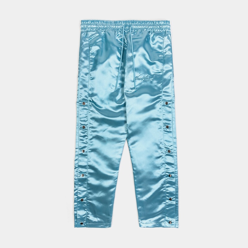 SP x Bruce Lee Satin Snap Mens Pants (Blue/Black)