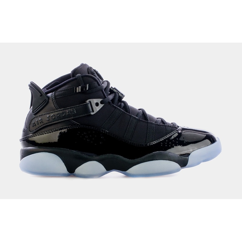 6 Rings Black Ice Mens Basketball Shoes (Black)