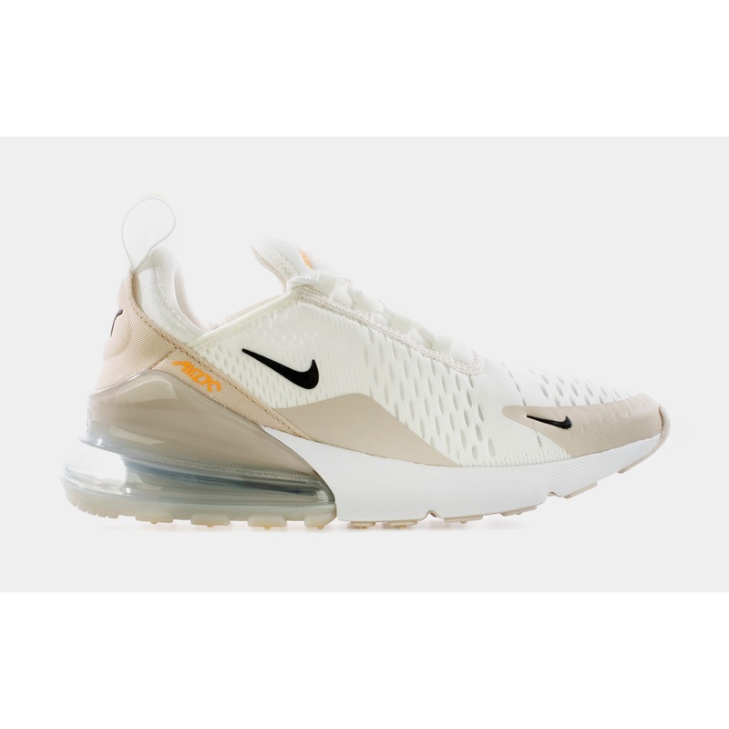 Air Max 270 Desert Sand Womens Running Shoe (White/Beige/Black)