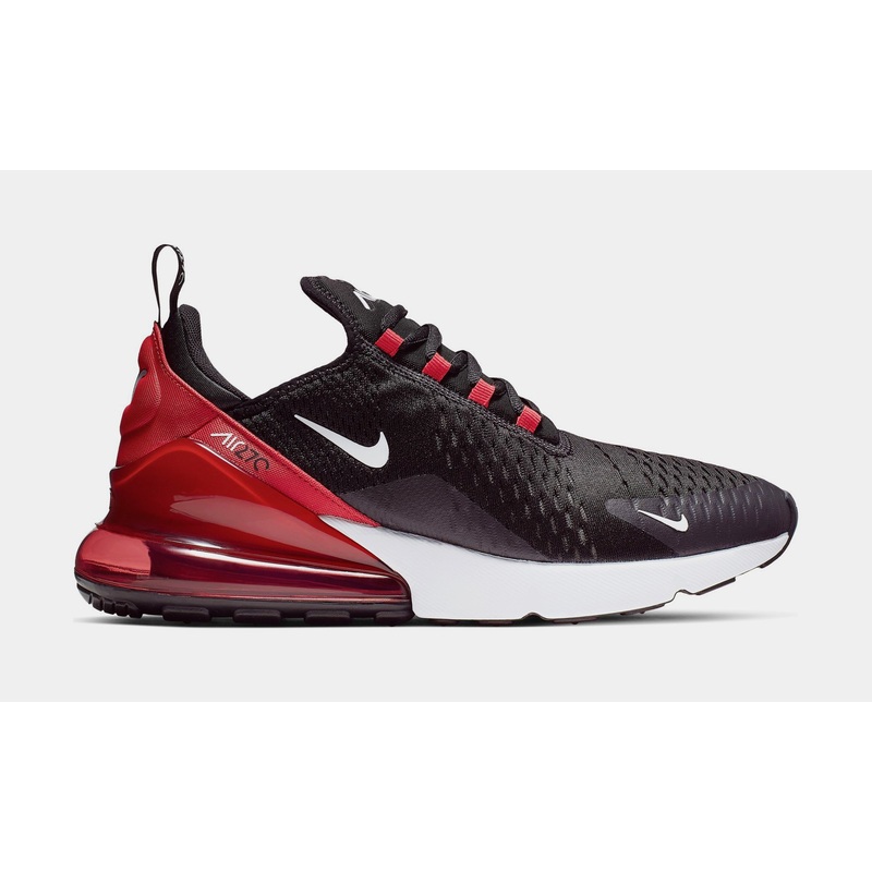 Air Max 270 Mens Running Shoes (Black/White/University Red)