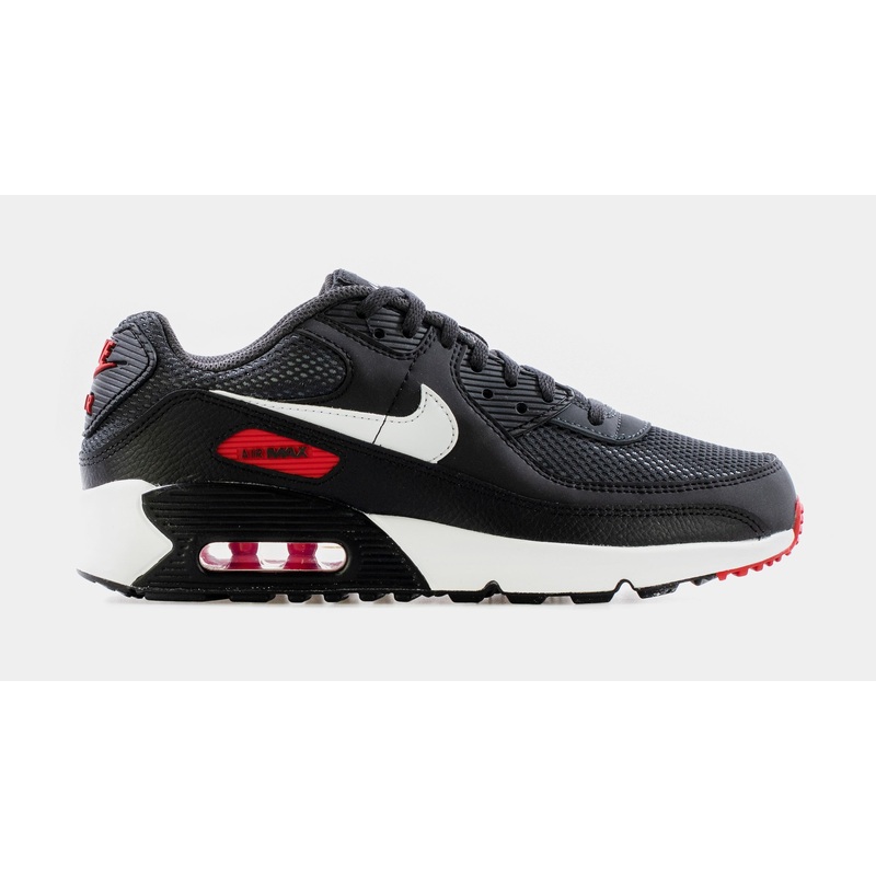 Air Max 90 Grade School Lifestyle Shoe (Black/Red)