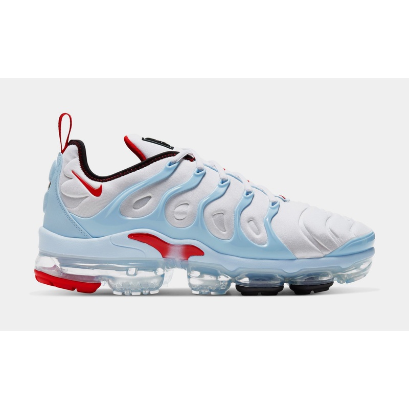 Air VaporMax Plus Chicago Mens Running Shoes (White/Black/Psychic Blue/University Red)
