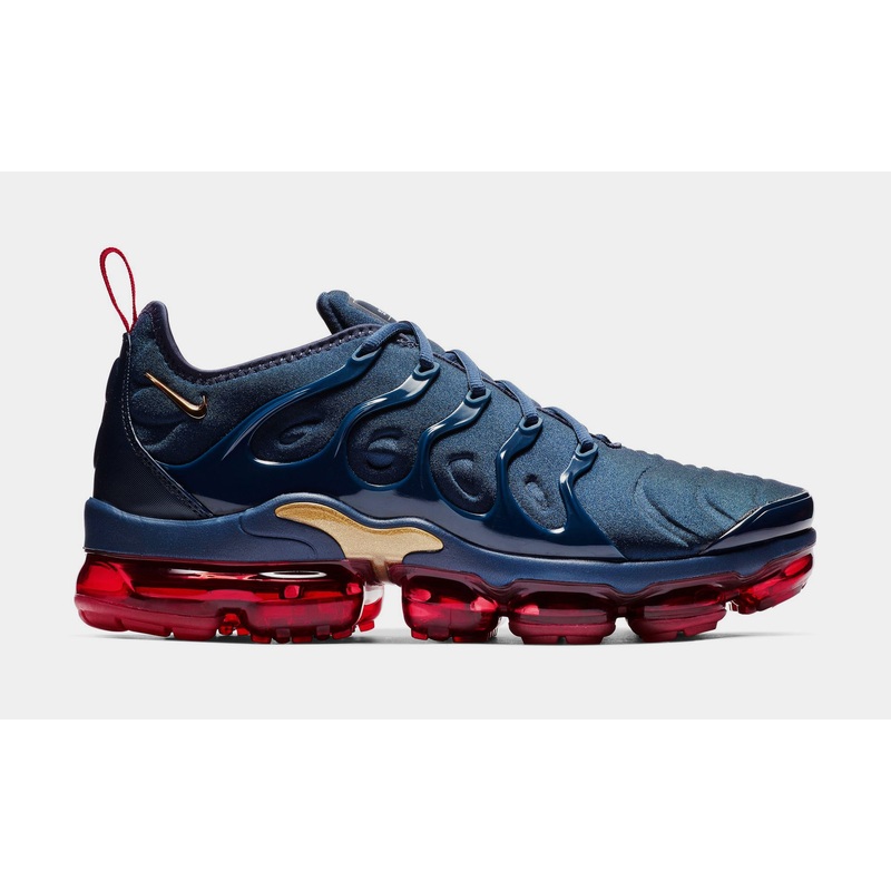 Air Vapormax Plus Mens Running Shoes (Midnight Navy/Metallic Gold/Black)