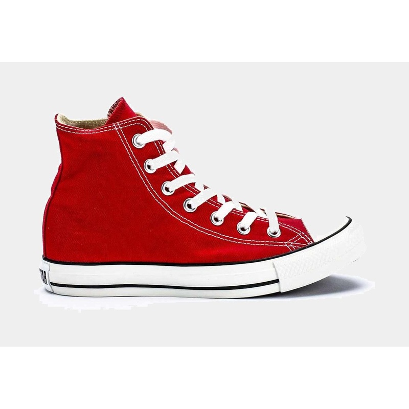 Chuck Taylor All Star High Solid Canvas Mens Lifestyle Shoe (Red/White)