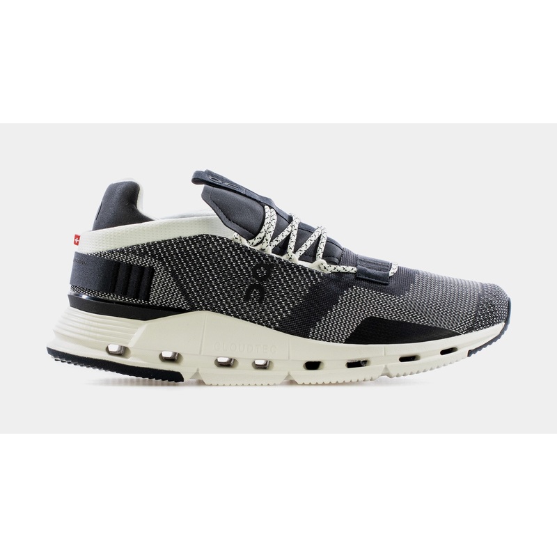 Cloudnova Black/White Mens Running Shoes (Black)