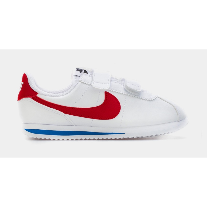 Cortez Basic SL Preschool Lifestyle Shoe (White/Red)