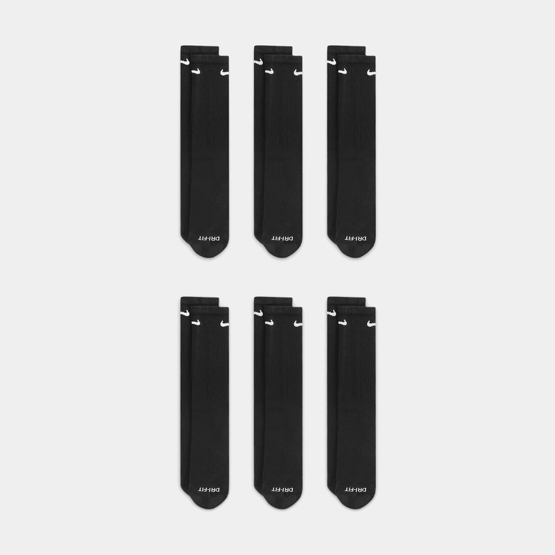 Everyday Plus Cushioned Crew Mens Socks (Black)