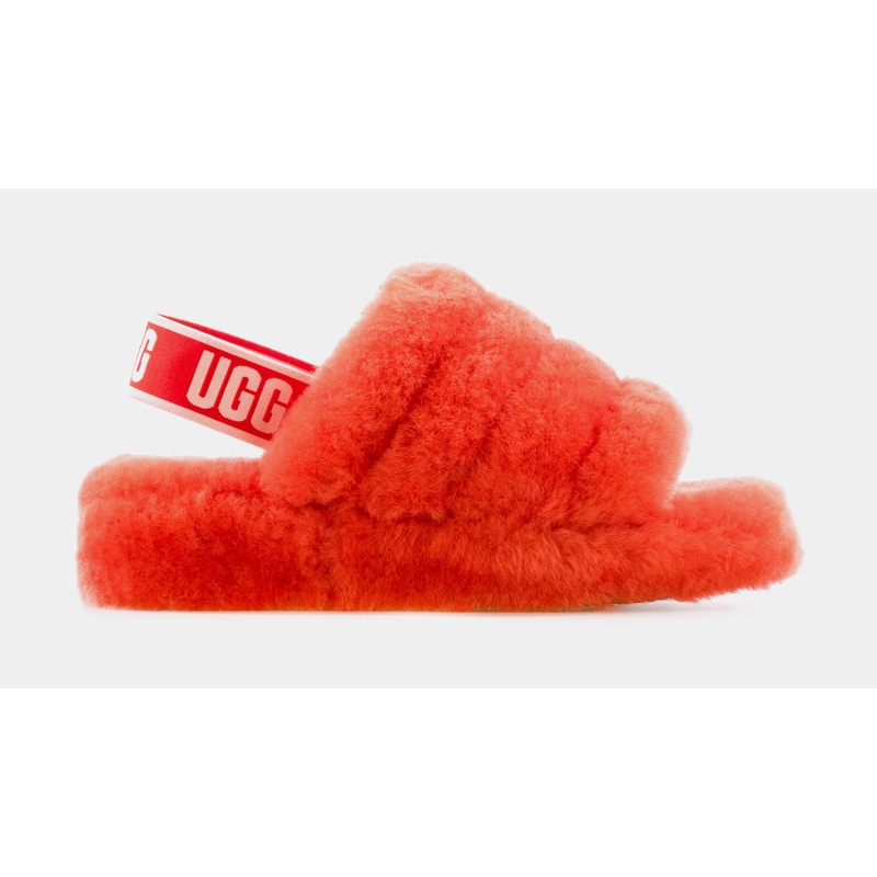Fluff Yeah Womens Slide Sandals (Red)