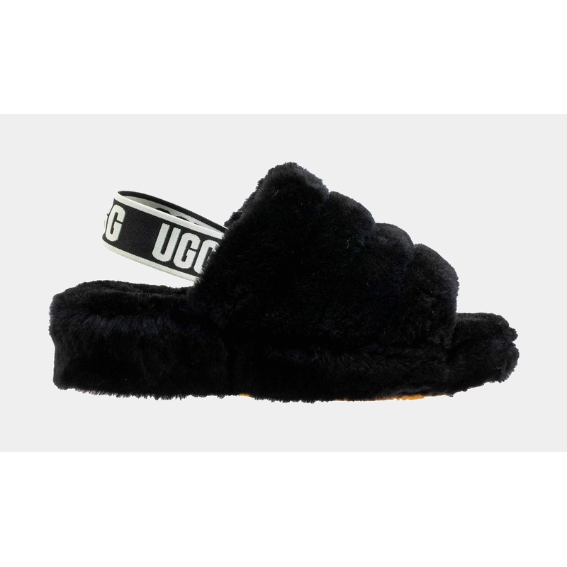 Fluffy Yeah Womens Slide Sandal (Black)