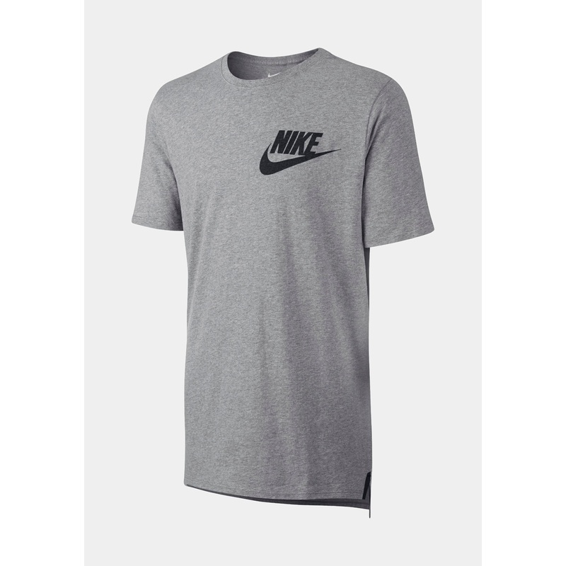 Futura Drop Hem Mens T-Shirt (Grey/Black)
