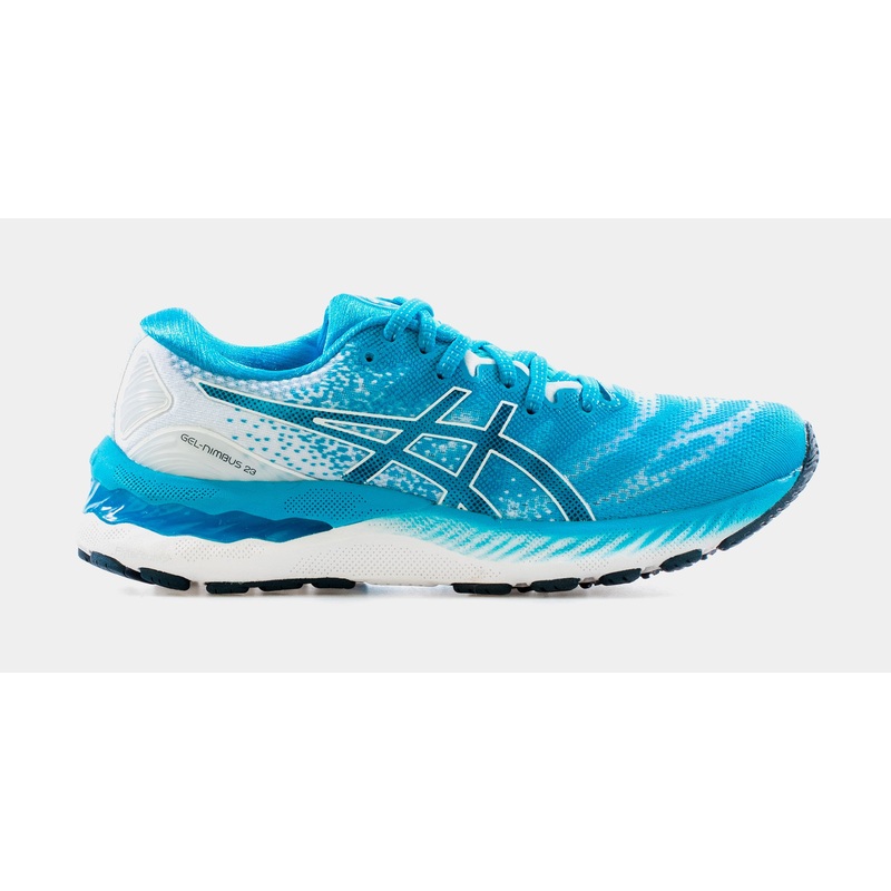Gel-Nimbus 23 Womens Running Shoe (Blue/White)