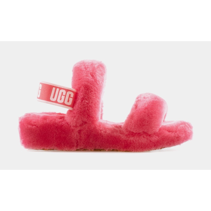 Oh Yeah Womens Slide Sandals (Pink)