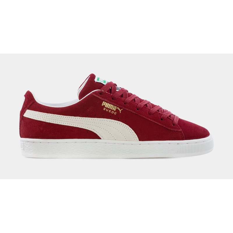 Suede Classic 21 Mens Lifestyle Shoes (Burgundy/White)
