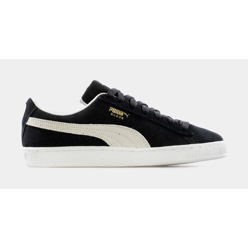 Suede Classic Grade School Lifestyle Shoe (Black)