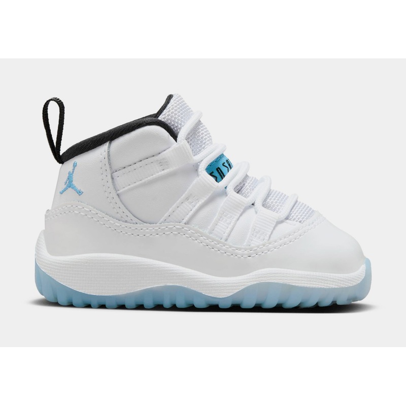 Air Jordan 11 Retro Legend Blue Infant Toddler Lifestyle Shoes (White/Legend Blue/Black) Free Shipping