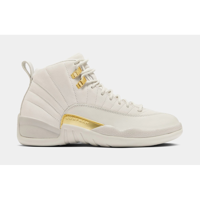 Air Jordan 12 Retro Phantom Womens Lifestyle Shoes (Phantom/Metallic Gold/White)