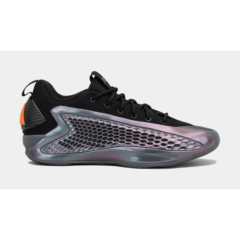 Anthony Edwards 1 Low Iron Sharpens Mens Basketball Shoes (Iron Metallic/Core Black/Solar Orange)