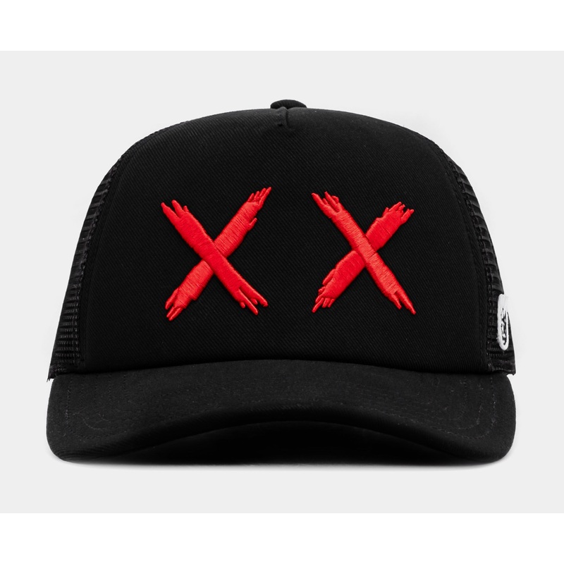 COI Logo Mesh Trucker Mens Hat (Black/Red)