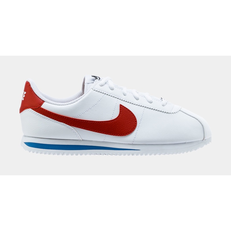 Cortez SL Grade School Lifestyle Shoe (White/Red)