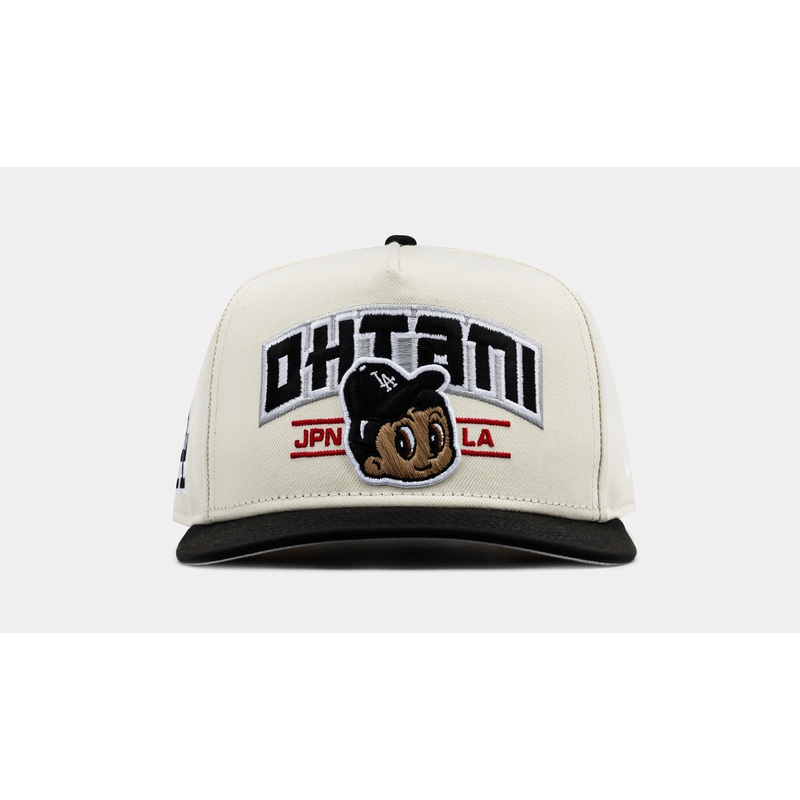Exclusive Los Angeles Dodgers Ohtani 950AF Snapback Mens Hat (Beige/Black)