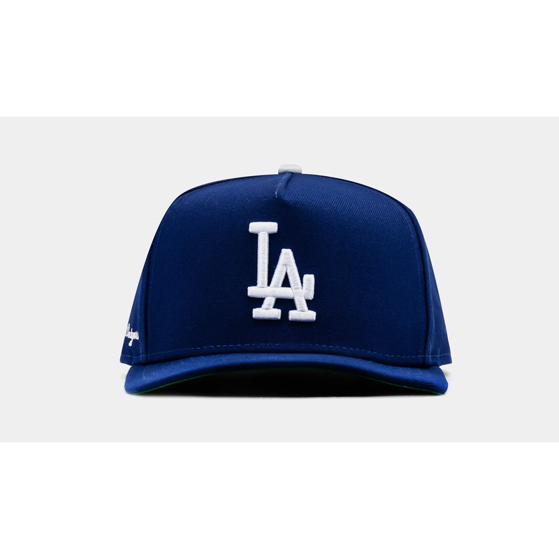 Exclusive Los Angeles Dodgers Side Script 950AF Snapback Mens Hat (Blue/White)