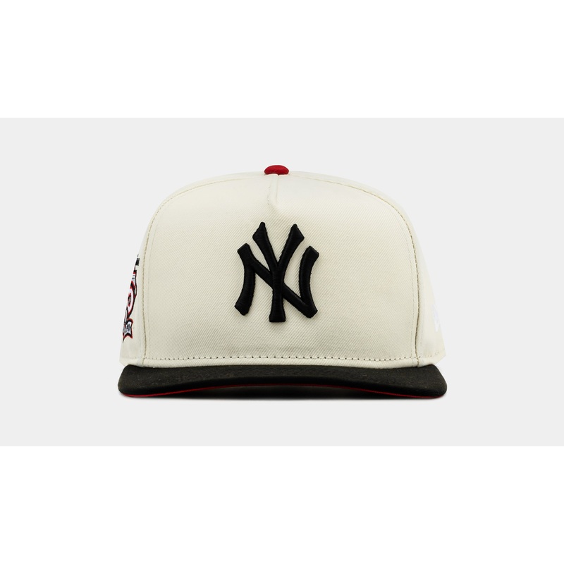 Exclusive New York Yankees 75 950AF Snapback Mens Hat (Beige/Black)
